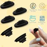 6pcs Food Grade Rubber Lid Stopper Reusable Leakproof Water Bottle Sealing Plug Silicone Water Bottle Seal Part for Contigo