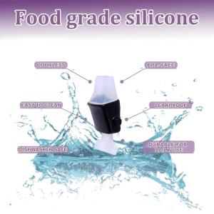 Thermo Cup Nozzle Water Cup Nozzle Portable Black Food Grade Silicone Nozzle Water Bottle Accessories for Contigo