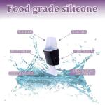 Thermo Cup Nozzle Water Cup Nozzle Portable Black Food Grade Silicone Nozzle Water Bottle Accessories for Contigo
