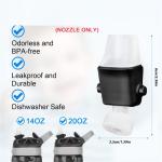 B-Est 6Pcs Replacement Accessories Spout For Contigo,Soft Lids Replacement Parts Silicone Mouthpiece For Contigo Aubrey 14Oz/20O