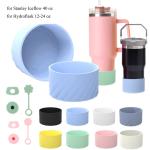 7.5cm Anti-Slip Bottle Bottom Sleeve Spill Proof Stopper Cup Accessories Straw Cap for Stanley Iceflow 40 oz/Hydroflask 12-24 oz