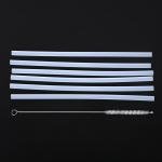 1 Set Outdoor Riding Straw Accessories Replacement 6x Straws +1x Cleaning Brush Set For Hydro Flask Wide Mouth Bottle