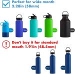 Replacement Lid Accessories for Hydro Flask Chug lid with Big Handle Easy to Carry Fits 16-64oz Most Wide Mouth Bottles
