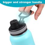 Replacement Lid Accessories for Hydro Flask Chug lid with Big Handle Easy to Carry Fits 16-64oz Most Wide Mouth Bottles