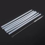 1 Set Outdoor Riding Straw Accessories Replacement 6x Straws +1x Cleaning Brush Set For Hydro Flask Wide Mouth Bottle