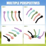 ABYS-5 PCS Press In Straw For Hydroflask Tumbler, Accessories For Hydro Flask Tumbler Straw, Replacement Straw Accessories