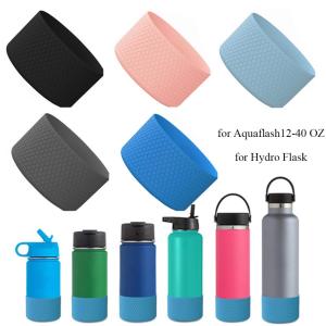 Silicone Bottle Bottom Sleeve Cup Accessories Hexagon Water Bottle Pad Anti-Slip for Aquaflash/HydroFlask 12-40 oz