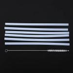 1Set Outdoor Riding Straw Accessories Replacement 6x Straws + 1x Cleaning Brush Set For Hydro Flask Wide Mouth Bottle
