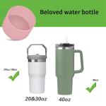 AEF5-2 Pcs Silicone Cup Boot Parts Accessories For Tumbler Stainless Steel Cup 40Oz 20Oz 30Oz For Hydro Sport Flask Water Bottle
