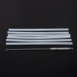 1Set Outdoor Riding Straw Accessories Replacement 6x Straws + 1x Cleaning Brush Set For Hydro Flask Wide Mouth Bottle