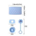 7.5cm Silicone Bottle Bottom Sleeve Cup Accessories Spill Proof Stopper Protective Case for Iceflow 40 oz/Hydroflask 12-24 oz