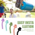 ABYS-5 PCS Press In Straw For Hydroflask Tumbler, Accessories For Hydro Flask Tumbler Straw, Replacement Straw Accessories