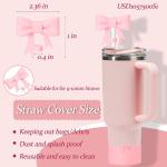 Bow Silicone Protective for  Boot for 20 30 40Oz 2 Pack for  Cup Accessories Compatible 1224Oz for Hydroflask Boot and More Pin