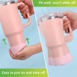 2 Pcs Silicone Cup Boot Accessories for Tumbler Stainless Steel Cup 40Oz 20Oz 30Oz for Hydro Sport Flask Water Bottle C