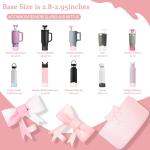 New Glitter Bow Boot for  Cup AntiSlip Silicone Boot for  Cup 30 40 Oz Cup Accessories for Bottom 2.95in Quencher Hydroflask Pi