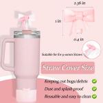 New Glitter Bow Boot for  Cup AntiSlip Silicone Boot for  Cup 30 40 Oz Cup Accessories for Bottom 2.95in Quencher Hydroflask Pi