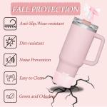 New Glitter Bow Boot for  Cup AntiSlip Silicone Boot for  Cup 30 40 Oz Cup Accessories for Bottom 2.95in Quencher Hydroflask Pi