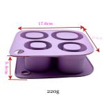 Ice Cube Tray Mold for Tumbler Stanley Cup Silicone Cylinder Ice Cube Maker Mold with Lid For 20oz 30oz 40oz