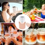 1-3 Pcs Silicone Ice Cube Trays For Stanley 20-40 Oz Tumbler Cup Cylinder Ice Maker Mold With Lid For Chilling Drinks Whiskey