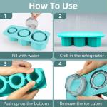 Stanley Ice Tray Mold Cube Tray Ice Beverage Cup Round Ice Shape Silicone Mold Stanley Accessories Suitable for Stanley Cups