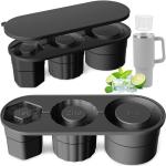 Newest Ice Cube Tray for Stanley Tumbler Cup 20/30/40 oz Silicone Freezer Ice Molds with Lid for Juice Whiskey Ice Maker