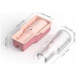 Ice Cube Tray Mold for Tumbler Stanley Cup Silicone Cylinder Ice Cube Maker Mold Fits 40 Ounce Big Ice Cube Molds