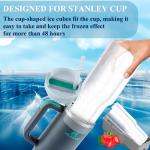 Tumbler Ice Mold for Stanley Cup 30-40 oz - Silicone Cylinder Ice Mold with Lid, Easy Fill and Release Ice Maker for Ice Drink