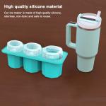 Silicone Mold Ice Cube Maker with Lid Ice Cube Tray Kitchen Freeze Ice Making Easy To Release For Stanley 30 40oz Tumbler Cups