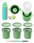 Ice Mold for Owala Water Bottle 32oz,40oz,24oz, 3PCs Silicone Ice Molds for Owala Bottle, No White Residue, Owala Accessories, Straw Placement Compatible with Owala Free Sip (Green)