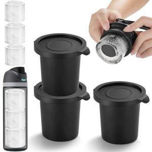 ACOOKEE Hollow Cylinder Ice Cube Mold for 24oz 32oz 40oz Owala Accessories, Set of 3, Silicone Ice Mold for Owala FreeSip Water Bottle, Whiskey Cocktails Bourbon