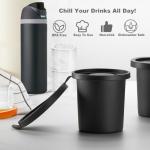 ACOOKEE Hollow Cylinder Ice Cube Mold for 24oz 32oz 40oz Owala Accessories, Set of 3, Silicone Ice Mold for Owala FreeSip Water Bottle, Whiskey Cocktails Bourbon