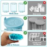 Ice Cube Tray for Owala FreeSip, 3PCS Silicone Ice Cube Molds, Easy Fill and Release Ice Maker for Chilling Cocktails Whiskey Drinks Juice Coffee, for Owala Water Bottle 24/32/40oz Accessories