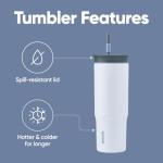 Owala 24 oz Insulated Travel Tumbler - Grey/Blue