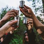 Adventure Shot Glass and Flask Set