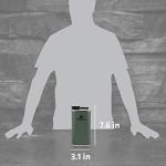 Stanley Classic Insulated 8 oz Flask - Hammertone Green