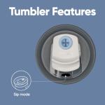 Owala 24 oz Insulated Travel Tumbler - Grey/Blue