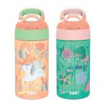 Zak Designs Unicorn & Shells Kids Water Bottles