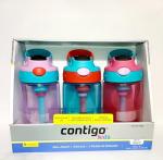 Contigo Kids Water Bottle, 14 oz - 3 Pack