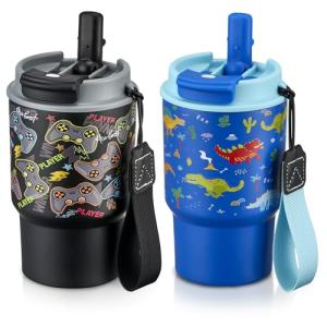 Pawtong 13.5oz Kids Insulated Tumbler Set