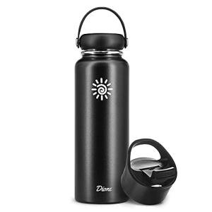 Dione 40 oz Black Insulated Water Bottle