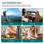 Dione 40 oz Black Insulated Water Bottle