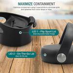 Dione 40 oz Black Insulated Water Bottle