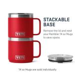 YETI Rambler 14 oz Stackable Mug - Rescue Red