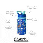 Disney Pixar Kids Summit Water Bottle with Straw