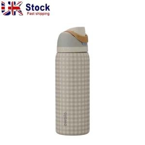 Owala 32oz Gingham Blue Travel Tumbler