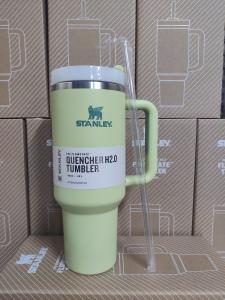 40 Oz Insulated Tumbler with Handle and Straw