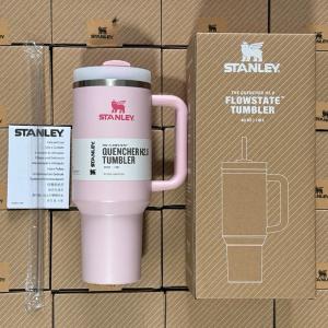 Stanley 40oz Insulated Tumbler with Straw - Pink