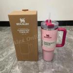 40Oz Pink Insulated Stainless Steel Travel Tumbler
