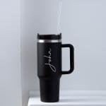 Personalized 40 oz Insulated Steel Water Tumbler