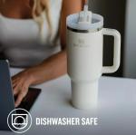 40 oz Stainless Steel Insulated Tumbler with Straw